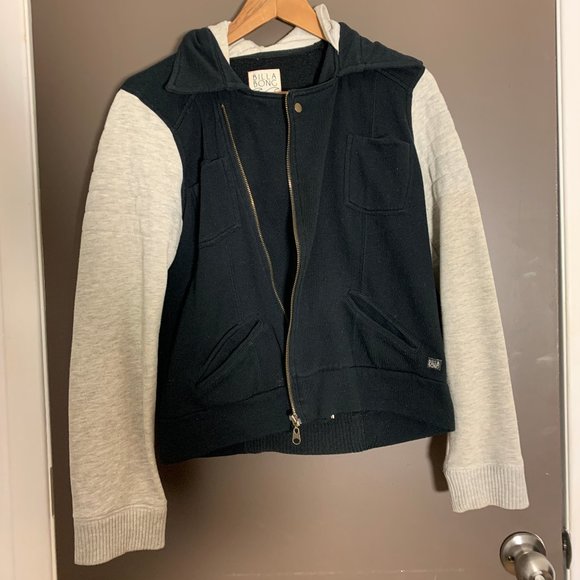 Billabong Hooded Mid Length Soft Jacket - Large - Picture 1 of 2